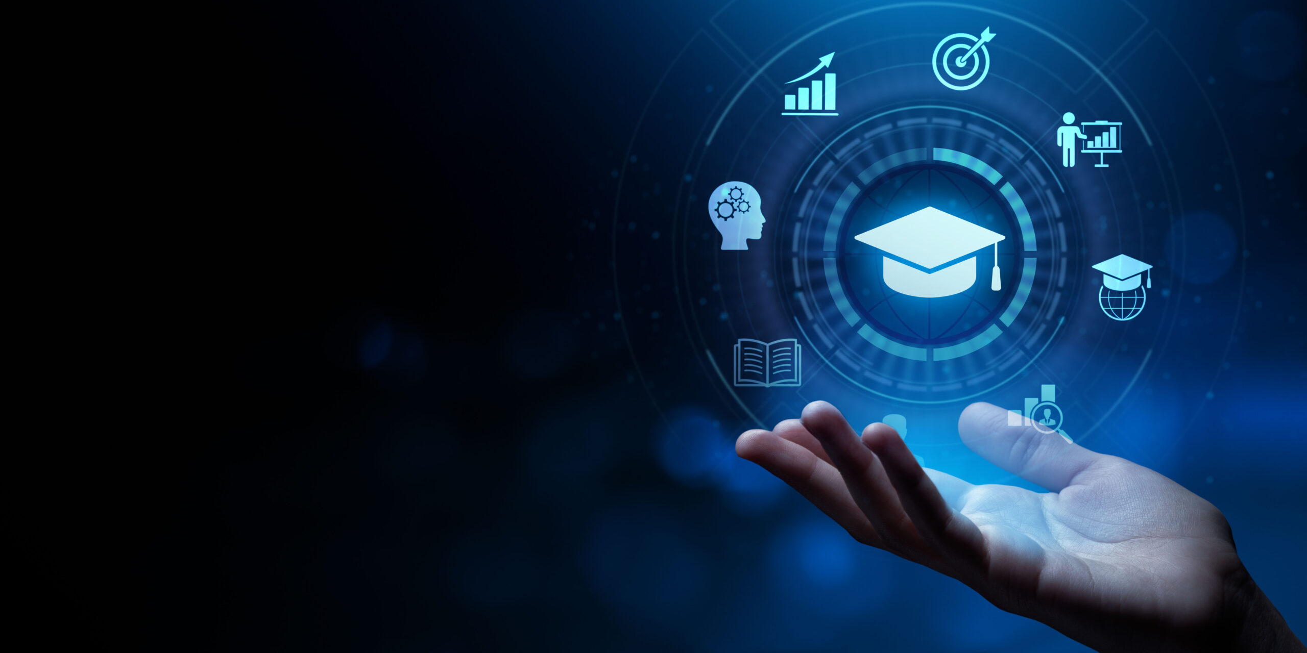 Education Distance E-learning Online Learning Personal development concept.